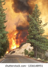 Los Angeles, California / Los Angeles County - August 31 2009: Station Fire Was The Largest Wildfire Of The 2009 California Wildfire Season.