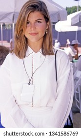 Los Angeles, California - June 12, 1991: Actress Lori Loughlin Posing At A Celebrity Charity Fundraiser