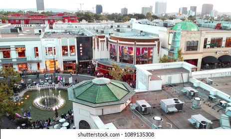 LOS ANGELES, California - May 11, 2018: The Grove At Farmers Market, Retail And Entertainment Complex In Los Angeles