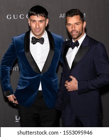 Los Angeles, California - November 02, 2019: Ricky Martin And Jwan Yosef Arrive At The 2019 LACMA Art + Film Gala Presented By Gucci 