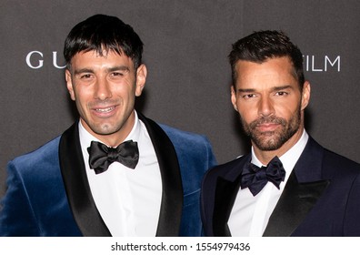 Los Angeles, California - November 02, 2019: Ricky Martin And Jwan Yosef Arrive At The 2019 LACMA Art + Film Gala Presented By Gucci 