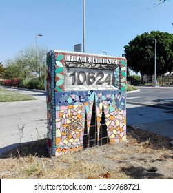 Los Angeles, California – September 10, 2018: WATTS TOWERS Parking, Located In Simon Rodia State Historic Park, LOS ANGELES