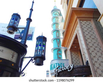 LOS ANGELES, California - September 8, 2018: The Grove At Farmers Market, A Retail And Entertainment Complex In Los Angeles