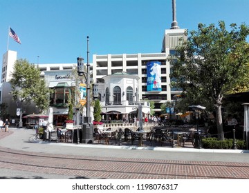 LOS ANGELES, California - September 8, 2018: The Grove At Farmers Market, A Retail And Entertainment Complex In Los Angeles