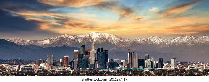 Los Angeles California Skyline Sunset