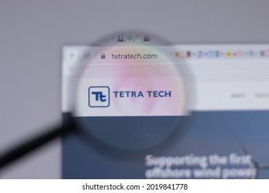 Los Angeles, California, USA - 1 June 2021: Tetra Tech Logo Or Icon On Website Page, Illustrative Editorial