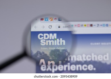 Los Angeles, California, USA - 1 June 2021: CDM Smith logo or icon on website page, Illustrative Editorial