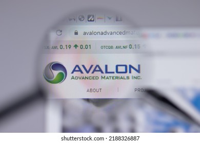 Los Angeles, California, USA - 1 June 2021: Avalon Rare Metals Logo Or Icon On Website Page, Illustrative Editorial