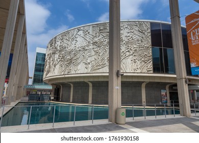 Los Angeles, California, USA- 11 June 2015: View Of The Mark Taper Forum Thrust Stage At Music Center.