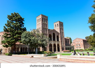 Los Angeles, California, USA - July 9. 2015: Royce Hall At The University Of California Los Angeles (UCLA) Campus Includes An 1800 Seat Auditorium, Popular With The Westwood Students.