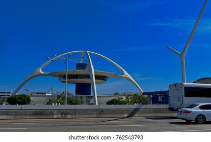 Los Angeles, California, USA - July 9 2017: LAX, International Airport, The Iconic Space Age Theme Building