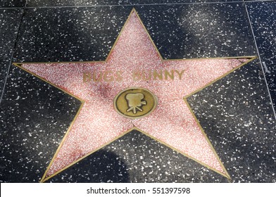 LOS ANGELES, CALIFORNIA, USA- JUN 01, 2015 -  Bugs Bunny's Star At The Hollywood's Walk Of Fame