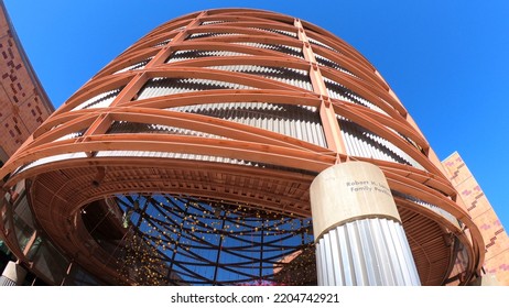 Los Angeles, California, USA, June 20, 2022: The Robert H. Lorsch Family Pavilion. Entrance To California Science Center, A Museum Located In Exposition Park, Los Angeles.