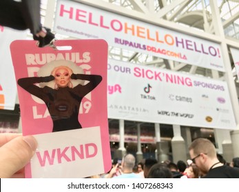 Los Angeles, California / USA - May 25 2019: RuPaul’s DragCon Entrance 2019