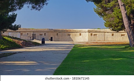 Los Angeles, California USA - September 6, 2020: Inside Battery Osgood, WWI Era Concrete Fortification, 1919, Defended California Coast And Pacific Ocean Shipping In WWII, Part Of Fort MacArthur.