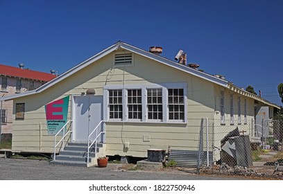 Los Angeles, California USA - September 22, 2020: Art Studios And Galleries At Angels Gate Cultural Center Housed In A 1940s Army Structure, Building E, Part Of Fort MacArthur