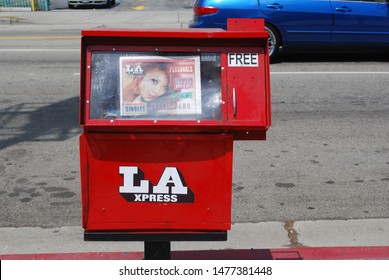 1477381448. Los Angeles, California, USA-July 10, 2010: LA Xpress newspaper v...