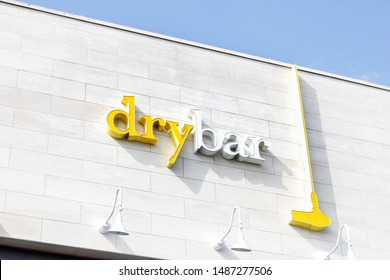 Los Angeles, California/United States - 07/19/2019: A Store Front Sign For The Blowout Service Salon Chain Known As DryBar