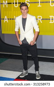 LOS ANGELES, CA/USA - AUGUST 30 2015: Brooklyn Beckham Attends The 2015 MTV Video Music Awards At Microsoft Theater.