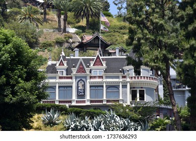 Los Angeles, CA/USA - May 9 2020:  The Famous Magic Castle Hotel In Los Angeles
