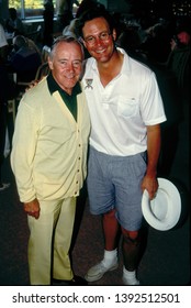 LOS ANGELES - Circa 1991: Actor Jack Lemmon And His Son Chris Lemmon Are Spotted At The Riviera Country Club.