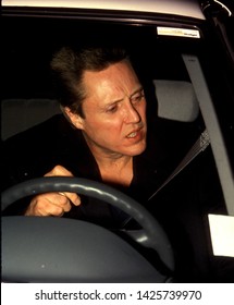 LOS ANGELES - Circa 1991: Actors Christopher Walken, Rob Lowe And Producer Steve Tisch Leave Roxbury Nightclub.