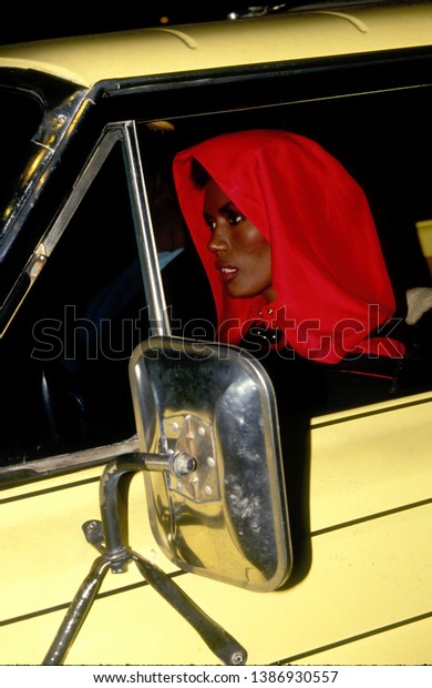 LOS ANGELES - circa 1991: Actress Grace Jones is\
spotted driving.