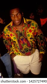 LOS ANGELES - Circa 1991: Boxing Champion Mike Tyson Leaves Le Dome Restaurant.