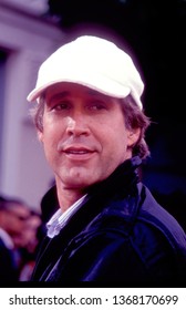 Los Angeles - Circa 1991 - Chevy Chase Arrives At The Ivy Restaurant.