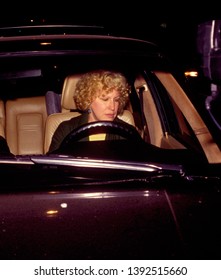 LOS ANGELES - Circa 1991: Singer Bette Midler Is Spotted Driving Her Car.