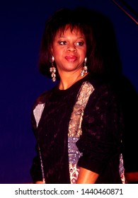 LOS ANGELES - circa 1991:  Singer Denice Williams leaves the Beverly Wilshire Hotel.