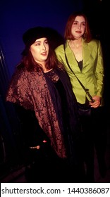 LOS ANGELES - Circa 1991: Sisters Carnie And Wendy Wilson Of The Singing Group Wilson-Phillips Leave Roxbury Nightclub