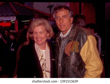 LOS ANGELES - Circa 1991: TV Producer Garry Marshall And His Wife Barbara Leave The Chinese Theatre.