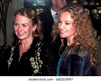 Los Angeles -circa 1993:  Actresses Hayley Mills And Her Sister Juliet Mills Leave The Peninsula Hotel.