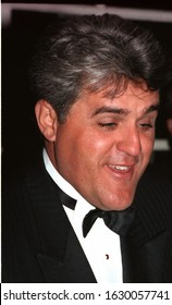 Los Angeles - Circa 1993: Comedian Jay Leno Leaves Chasens Restaurant.