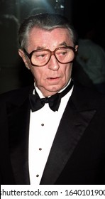 Los Angeles - Circa 1994: Actor Robert Mitchum Leaves Chasens Restaurant.