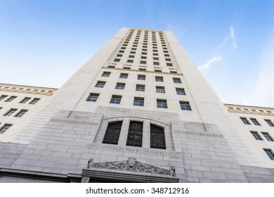 Los Angeles City Hall, California.The Building Was Designed By John Parkinson, John C. Austin And Was Completed In 1928