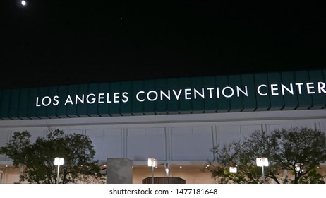 LOS ANGELES CONVENTION CENTER, CALIFORNA USA JULY 14, 2019: The Conference Center In Downtown LA Was Designed By Architect Charles Luckman. It Opened In 1971 And Expanded In 1981, 1993 And 1997.