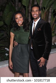 LOS ANGELES - DEC 01:  Jurnee Smollett & Josiah Bell Arrives To The Beat The Odds Award 2011  On December 01, 2011 In.Beverly Hills, CA.