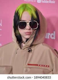 LOS ANGELES - DEC 12:  Billie Eilish arrives for the Billboard's 2019 Women in Music on December 12, 2019 in Hollywood, CA