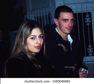 Los Angeles - Dec 17, 1992: Film Director Sofia Coppola Leaves The Monkey Bar Nightclub With A Date.