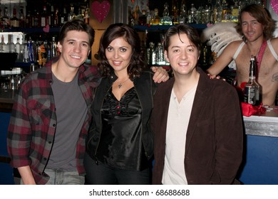 LOS ANGELES - DEC 17:  Josh Heine, Jo Bozarth,  Bradford Anderson  On Set During The Making Of The Movie 