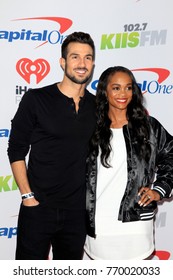 LOS ANGELES - DEC 2:  Bryan Abasolo, Rachel Lindsay At The Jingle Ball 2017 At The Forum On December 2, 2017 In Inglewood, CA