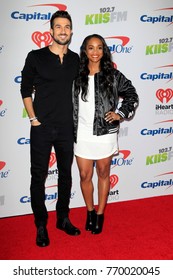 LOS ANGELES - DEC 2:  Bryan Abasolo, Rachel Lindsay At The Jingle Ball 2017 At The Forum On December 2, 2017 In Inglewood, CA