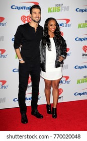 LOS ANGELES - DEC 2:  Bryan Abasolo, Rachel Lindsay At The Jingle Ball 2017 At The Forum On December 2, 2017 In Inglewood, CA