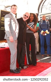 LOS ANGELES - DEC 4:  Peter Krause, Ryan Murphy, Angela Bassett At The Ryan Murphy Star Ceremony On The Hollywood Walk Of Fame On December 4, 2018 In Los Angeles, CA