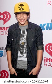 LOS ANGELES - DEC 6:  Austin Mahone At The KIIS FM Jingle Ball 2013 At Staples Center On December 6, 2013 In Los Angeles, CA