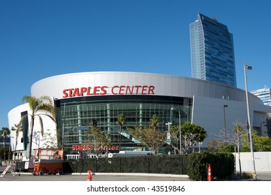 LOS ANGELES - DECEMBER 22: Staples Center, Home Of The Lakers, Clippers And Kings, In The Afternoon Of December 22, 2009, In Downtown Los Angeles, California.