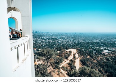 Los Angeles Downtown View From The Griffin Observatory.