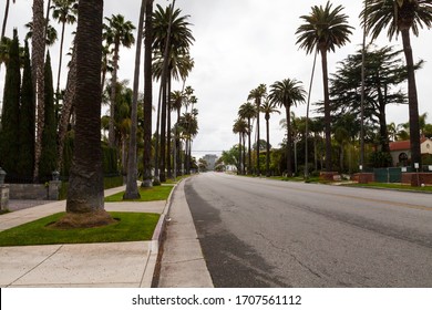 Los Angeles During Quarantine From A Drone View - The COVID-19 In April 2020 Left The Streets Empty And The Air Clean In LA.